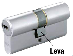 leva de bombín de seguridad